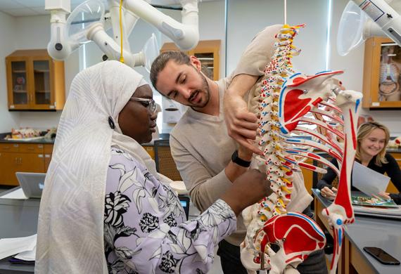 Image of students working in science laboratory.